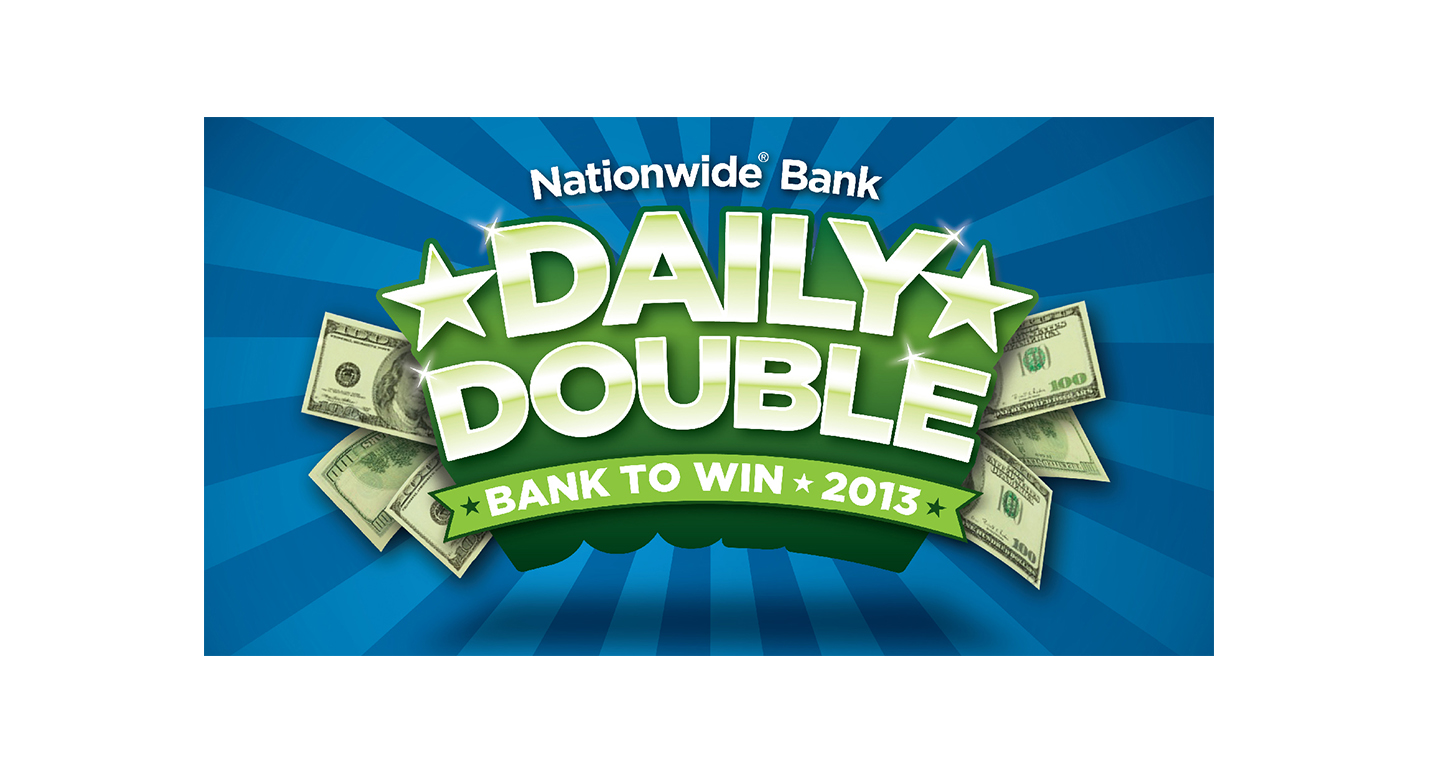This Nationwide Bank promotional logo was designed to capture the excitement of the sweepstakes by leveraging a dynamic, dimensional design. The use of brand colors helped unify a wide range of creative elements and executions.