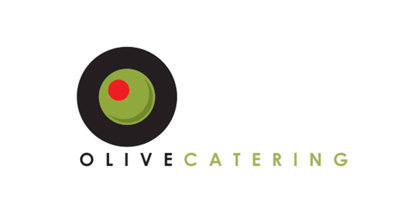 We designed this identity and branding for this catering company. The simple olive icon and symbol compliments the clean, two-toned typography treatment.