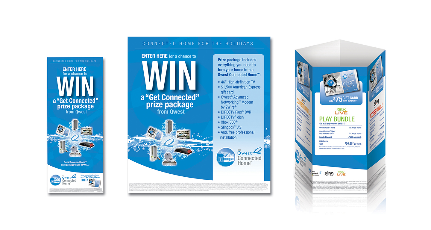 In order to drive traffic to the EPOD kiosk during the high-traffic holiday season at shopping malls, we created signage and collateral for a sweepstakes and gift-with-purchase opportunity.